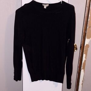 Zenana Outfitters Black Crew Neck Sweater